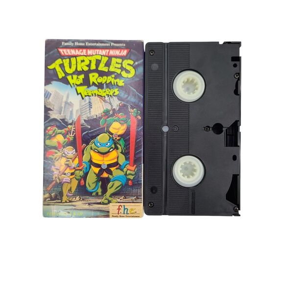 Teenage Mutant Ninja Turtles Hot Rodding Teenagers VHS 1988 TMNT Vintage - Picture 4 of 8
